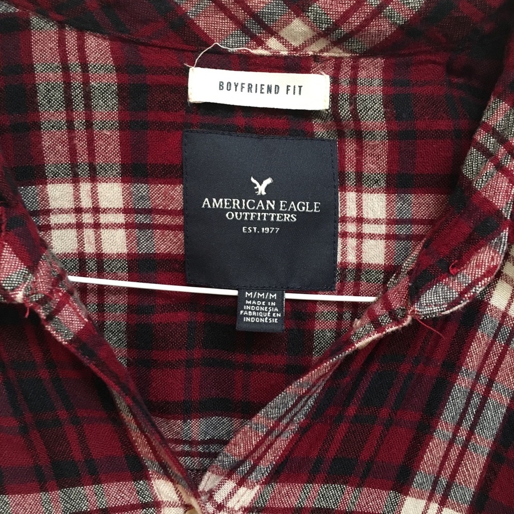American Eagle Plaid Button Down - image 2